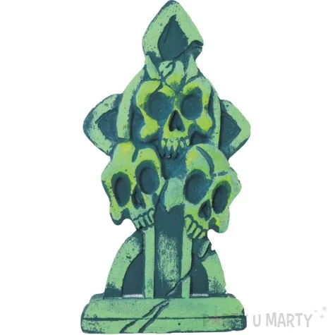 dekoracja nagrobek death comes for you szary guirca 43 x 22 cm