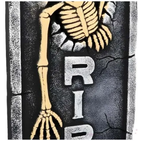 dekoracja nagrobek kosciotrup szary boland 56 x 33 cm