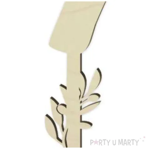 dekoracja numer na stol 7 drewno 24 cm