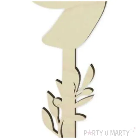 dekoracja numer na stol 9 drewno 24 cm