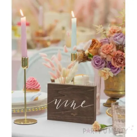 dekoracja numer na stol nine partydeco 2x18x12 5 cm