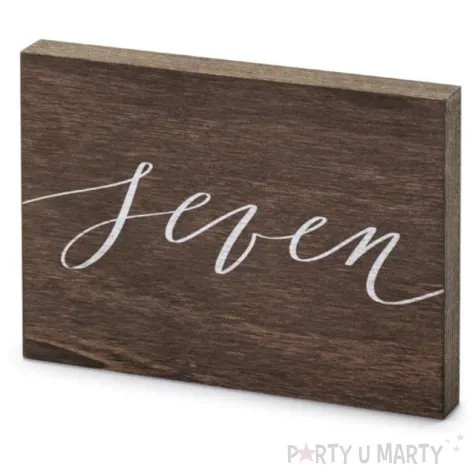 dekoracja numer na stol seven partydeco 2x18x12 5 cm