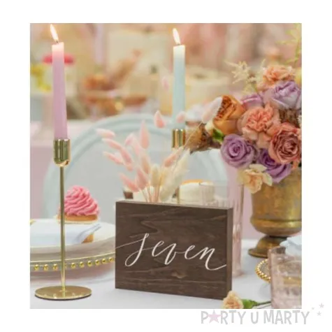dekoracja numer na stol seven partydeco 2x18x12 5 cm