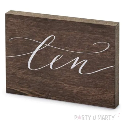 dekoracja numer na stol ten partydeco 2x18x12 5 cm