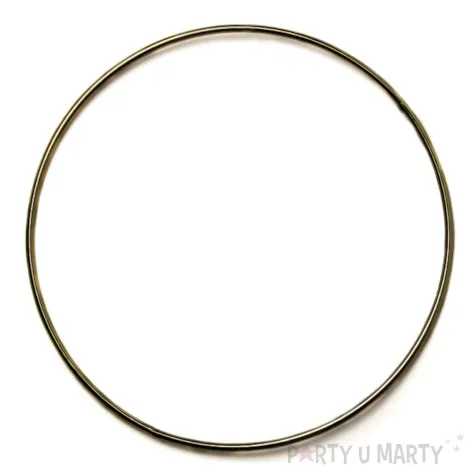 dekoracja obrecz kolo zlota matowa dekorlamp 8 cm