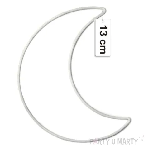 dekoracja obrecz ksiezyc biala dekorlamp 13 cm