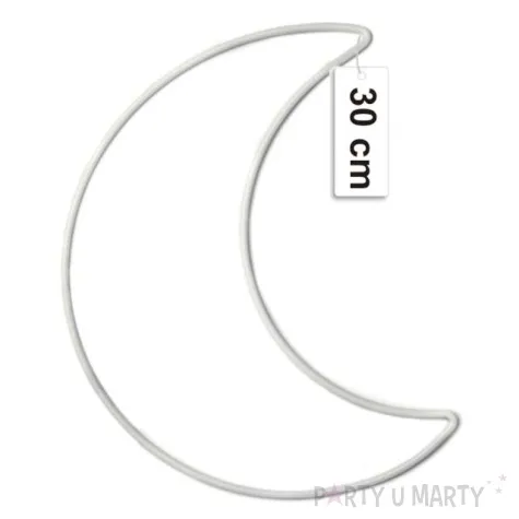 dekoracja obrecz ksiezyc bialy dekorlamp 30 cm