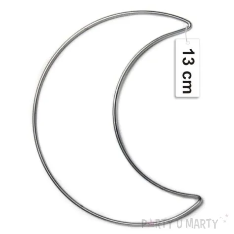 dekoracja obrecz ksiezyc srebrna dekorlamp 13 cm