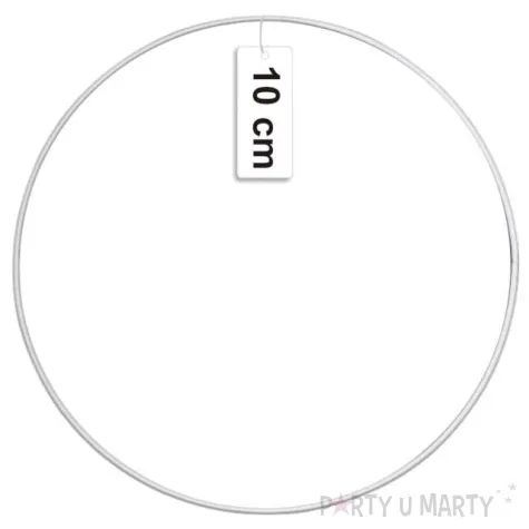 dekoracja obrecz lapacz snow biala dekorlamp 10cm