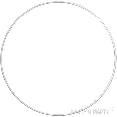 dekoracja obrecz lapacz snow biala dekorlamp 80cm