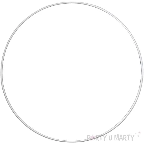 dekoracja obrecz lapacz snow biala dekorlamp 90cm