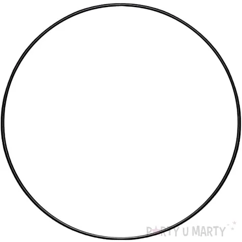 dekoracja obrecz lapacz snow czarna dekorlamp 20cm