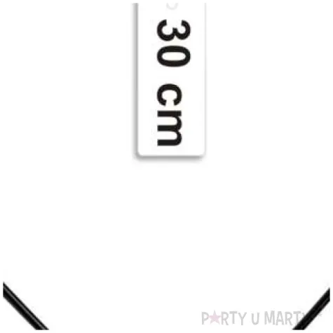 dekoracja obrecz serce czarna dekorlamp 30 cm