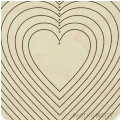 dekoracja obrecz serce lapacz snow drewno mix 12 szt