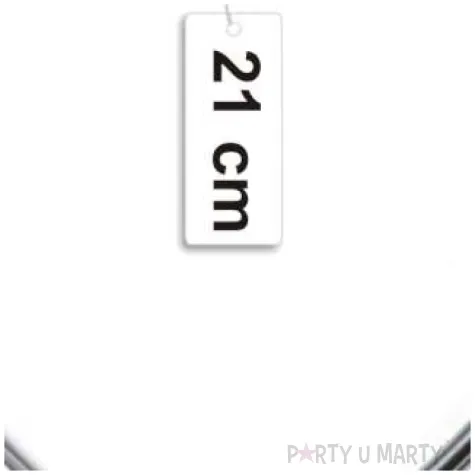 dekoracja obrecz serce srebrna dekorlamp 21 cm