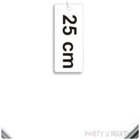 dekoracja obrecz serce srebrna dekorlamp 25 cm