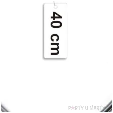 dekoracja obrecz serce srebrna dekorlamp 40 cm