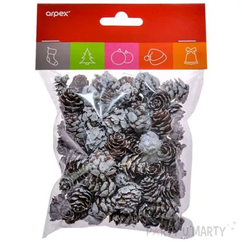 dekoracja osniezone szyszki arpex 1 opak