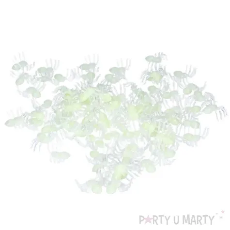 dekoracja pajaki fluorescencyjne guirca 70 szt