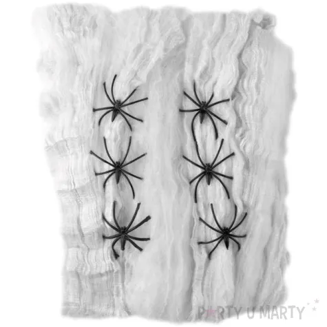 dekoracja pajeczyna biala smiffys 90 g