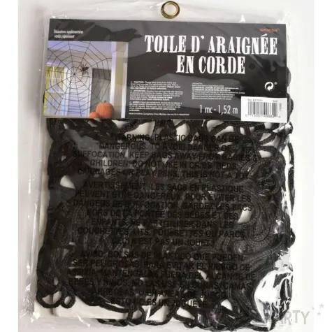 dekoracja pajeczyna czarny amscan 152 x 152 cm