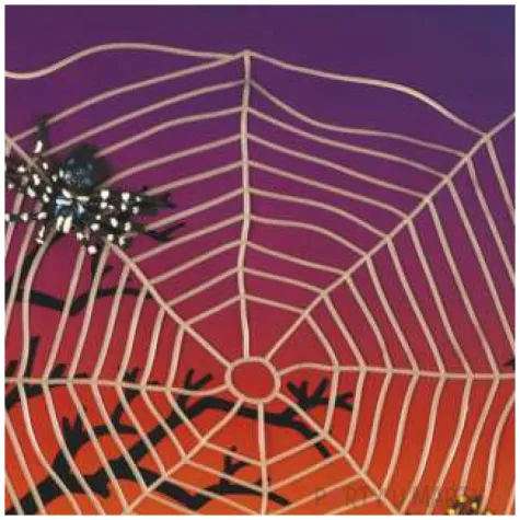 dekoracja pajeczyna swiecaca w ciemnosci widmann 39 x 29 cm