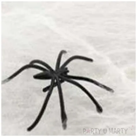 dekoracja pajeczyna z pajakiem biala carnival toys 20 g