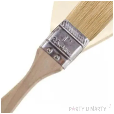 dekoracja pedzel z farba bezowa funny fashion 20 cm