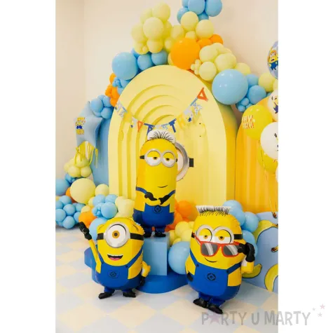 dekoracja prezent na urodziny balon foliowy minionek ron minionki na hel 40