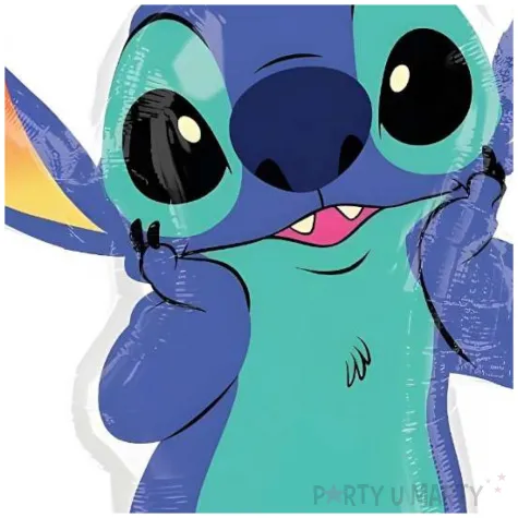 dekoracja prezent na urodziny dzien dziecka balon foliowy stitch xl 33 shp