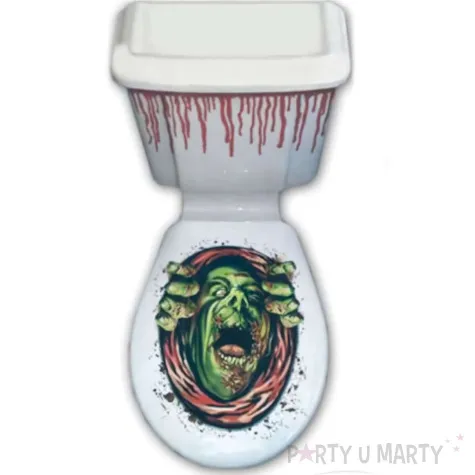 dekoracja przyklejana halloween wc 2 zombie