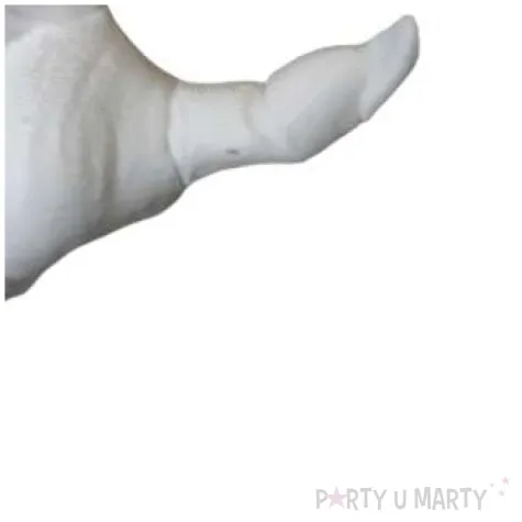 dekoracja reka z pazurami biala 14 cm