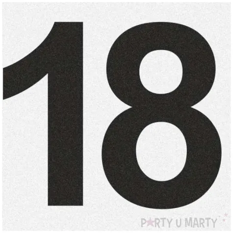 dekoracja sali na 18 urodziny tablica powitalna znak zakazu liczba 18 traffic birthday