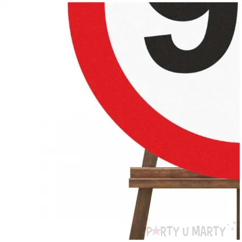 dekoracja sali na 90 urodziny tablica powitalna znak zakazu liczba 90 traffic birthday