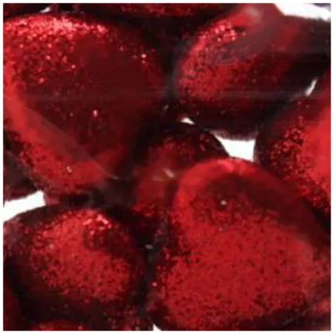 dekoracja serca brokatowe styropian czerwona aliga 20 szt