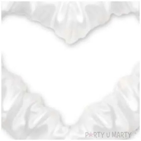 dekoracja serce z polyskiem dekoracjepolska biale