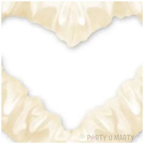 dekoracja serce z polyskiem dekoracjepolska ecru