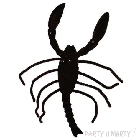 dekoracja skorpion czarny funnyfashion 25 cm
