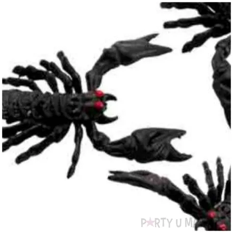 dekoracja skorpiony czarna carnival toys 13cm 3 szt
