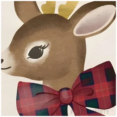 dekoracja stolu na boze narodzenie swieta serwetki papierowe renifer 12 szt