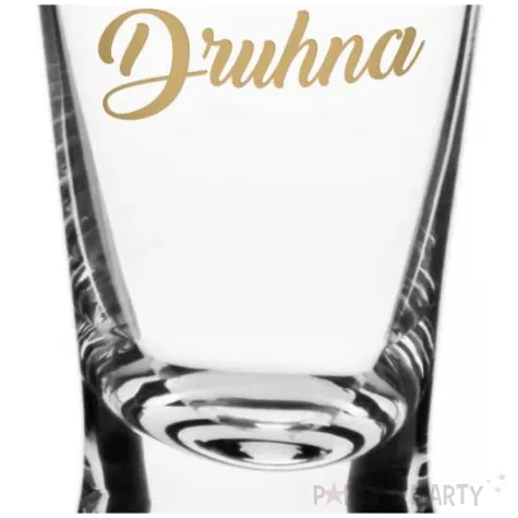 dekoracja stolu na wesele oszukany slubny kieliszek do wodki druhna 25 ml