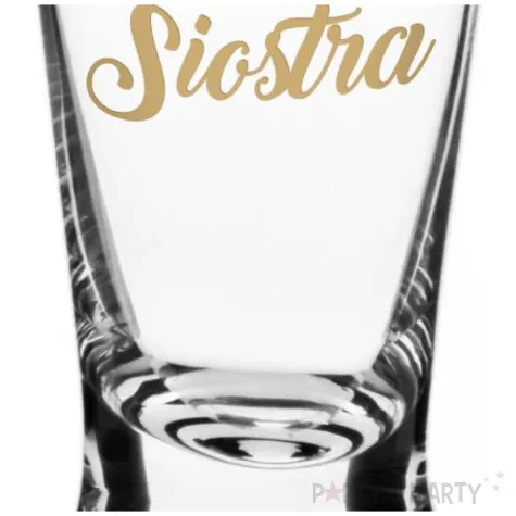 dekoracja stolu na wesele oszukany slubny kieliszek do wodki siostra 25 ml