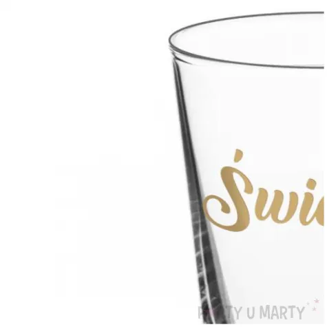 dekoracja stolu na wesele oszukany slubny kieliszek do wodki swiadek 25 ml