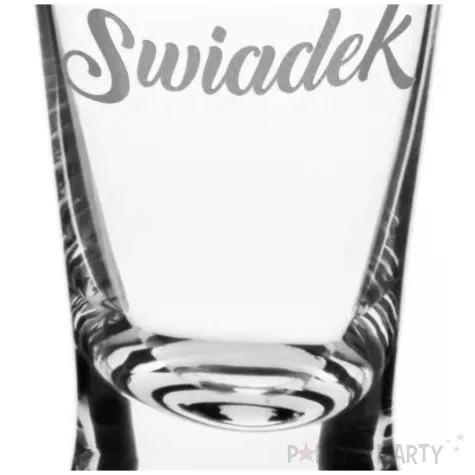 dekoracja stolu na wesele oszukany slubny kieliszek do wodki swiadek silver wedding 25 ml