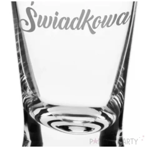 dekoracja stolu na wesele oszukany slubny kieliszek do wodki swiadkowa srebrny 25 ml