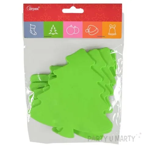 dekoracja swiateczna choinka piankowa arpex 6 szt