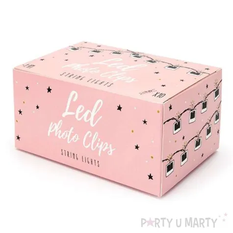 dekoracja swietlna klamerki led bezbarwny 140 cm