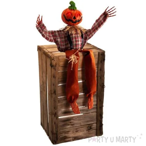 dekoracja szkielet dyni na skrzyni carnival toys