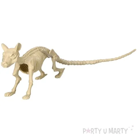 dekoracja szkielet szczura kremowy guirca 20 cm