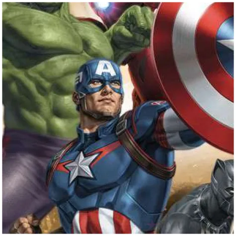 dekoracja tortu oplatek avengers 16 cm dekora